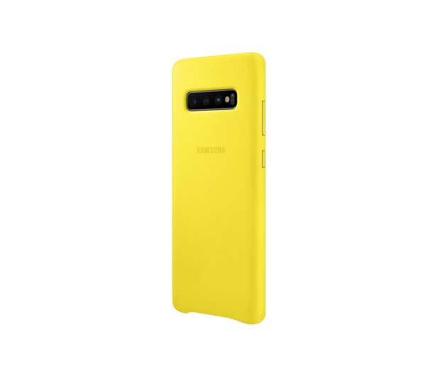 Samsung Leather Cover do Galaxy S10+ żółty - 478406 - zdjęcie 2